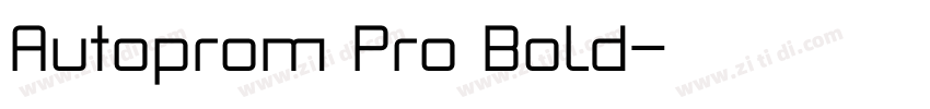Autoprom Pro Bold字体转换 Autoprom Pro Bold字体转换
